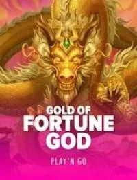 gold of fortune god slot logo