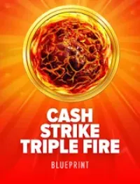 cash strike triple fire slot logo