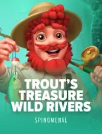 trouts treasure wild rivers game logo